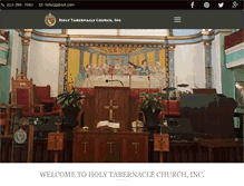 Tablet Screenshot of holytabernaclechurch.org